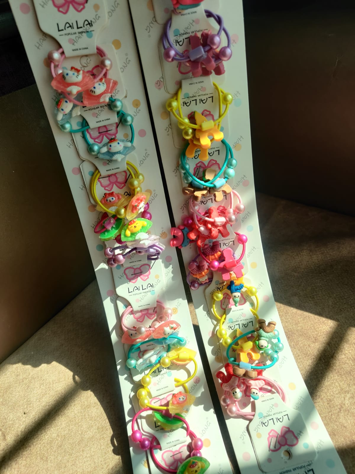 ✨ Cute Cartoon Animal Hair Ties Set – Kids Elastic Hair Bands (Pack of 36) ✨